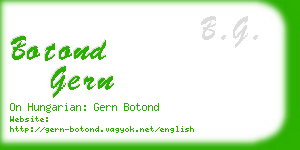 botond gern business card